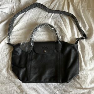 Longchamp le Pliable Cuir Leather Shoulder Bag.